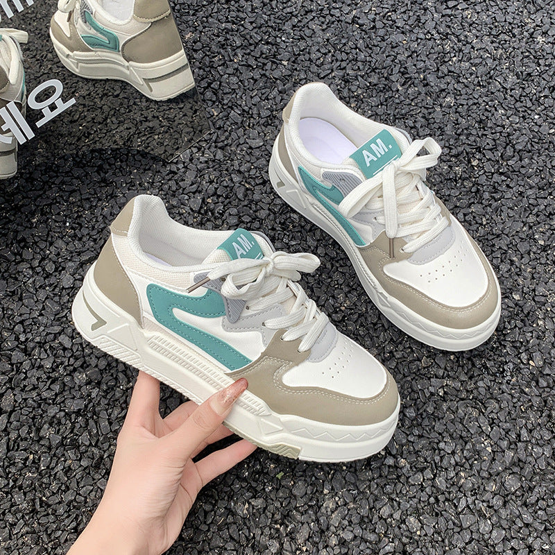 Low-top Thick Bottom Autumn And Winter Ins Casual Sports Skate Shoes Women