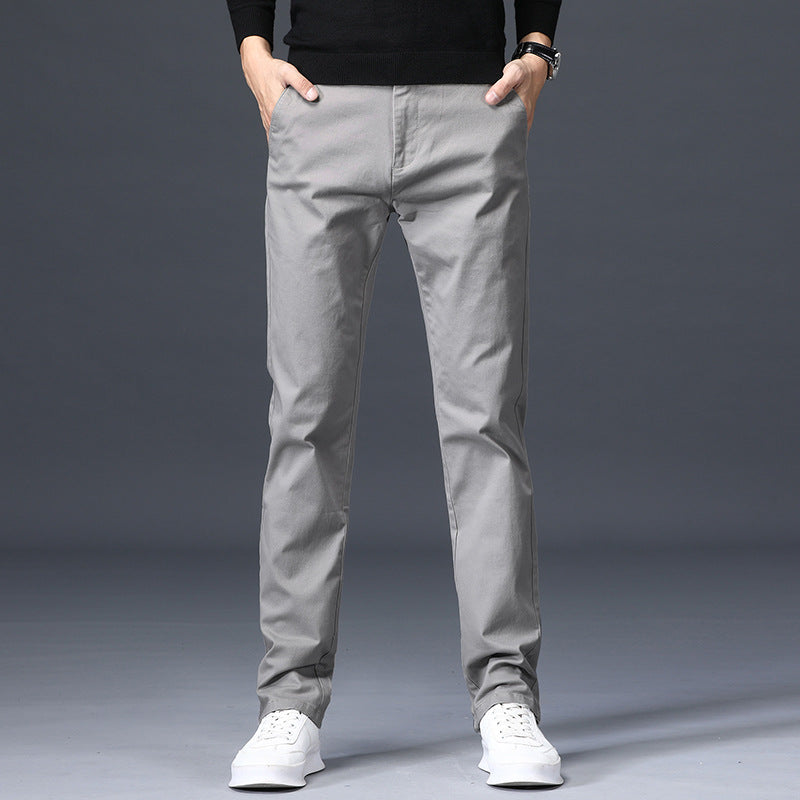 Men's Korean Style Trendy Stretch Cotton Business Trousers