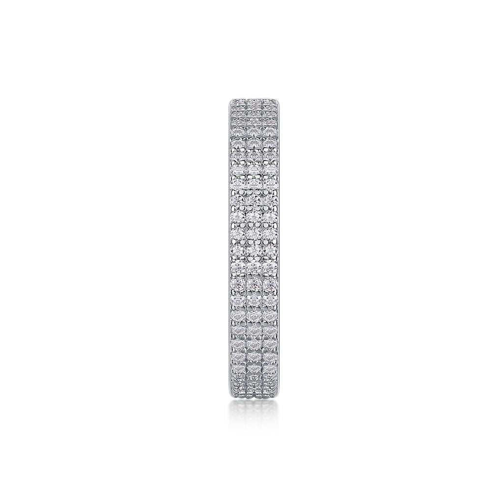 1Light Up The Moments - A Fashionable Jewelry Ring Set With Moissanite S925 Sterling Silver And Platinum-plated Diamond Prohibit TikTok sales