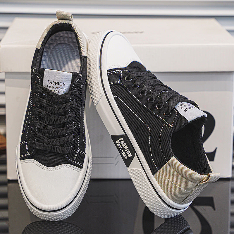 Breathable All-matching Skateboard Men's Soft Bottom Casual Sports Fashion Canvas Shoes