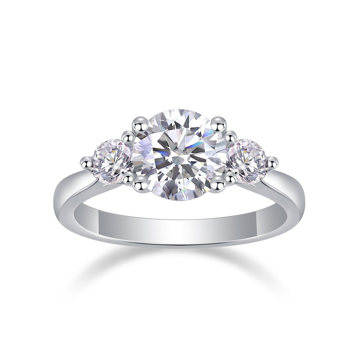 1Three Lives And Three Worlds - A Fashionable And Luxurious Jewelry Piece Set With 2-carat Moissan Diamond S925 Sterling Silver And Platinum-plated Diamond Prohibit TikTok sales