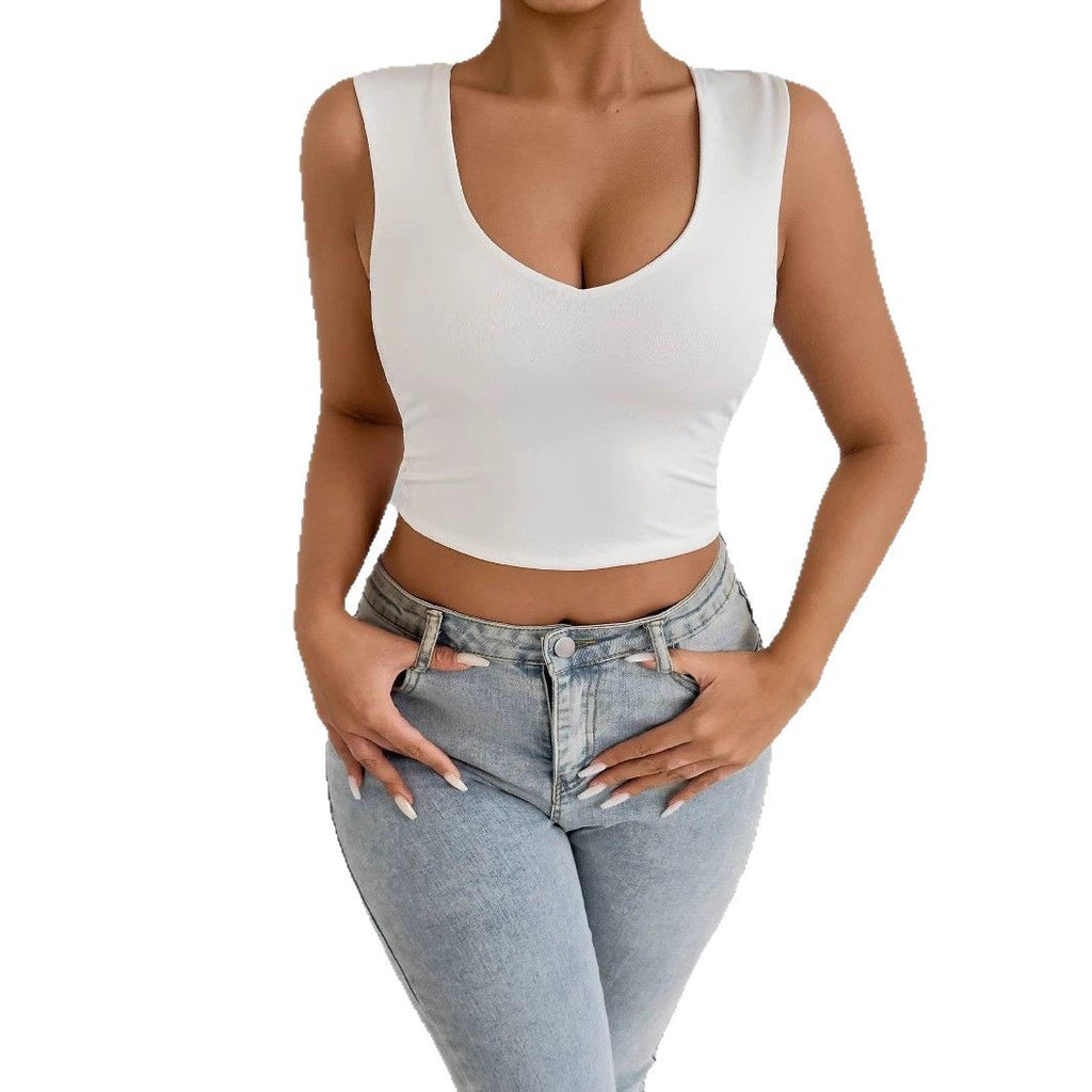 Women's Fashion Solid Color Versatile Top