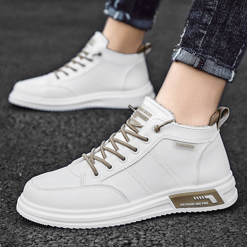 Men's Casual Cotton Shoes With Velvet Warm
