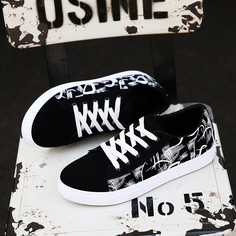Casual Shoes Men's Korean Style Trendy Student Canvas Shoes