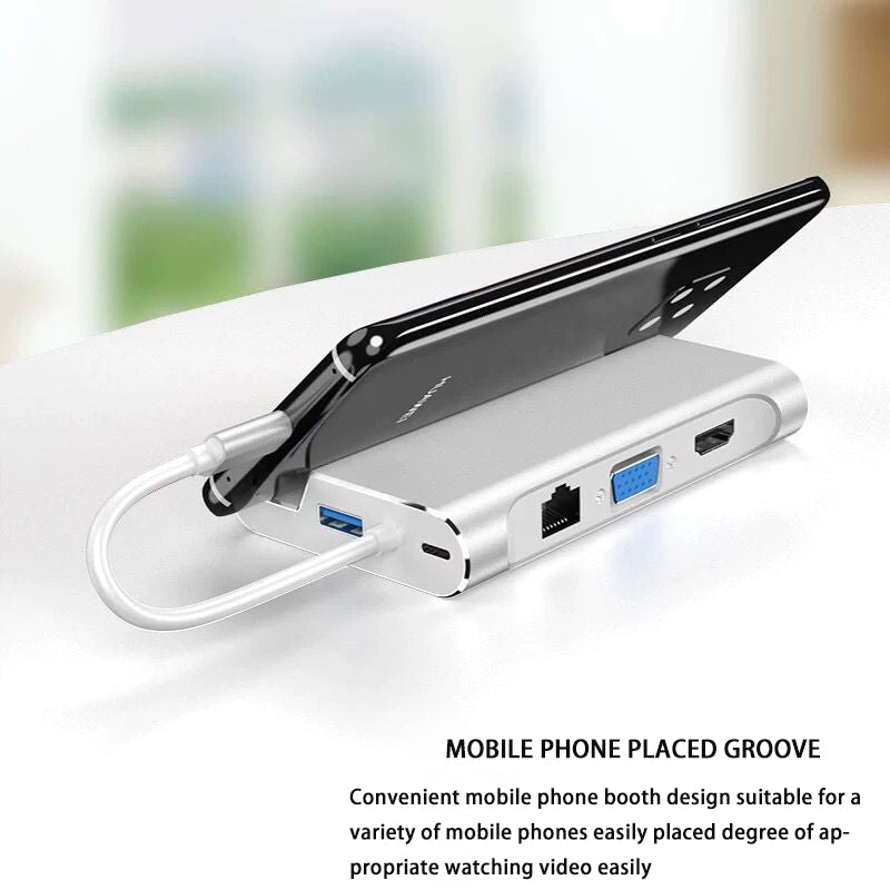 Type-c Eight-in-one Multifunctional Conversion Hub