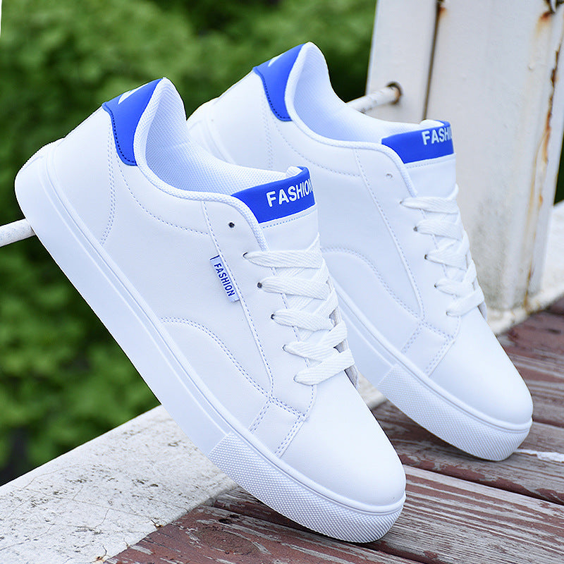 Men's all-match white flat sole shoes