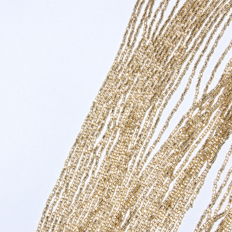 Heavy-duty Beaded Tassel Design Shawl Coat