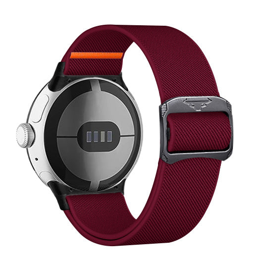 Watch Nylon Watchband Stretch Knitted Belt Cattle Head Buckle