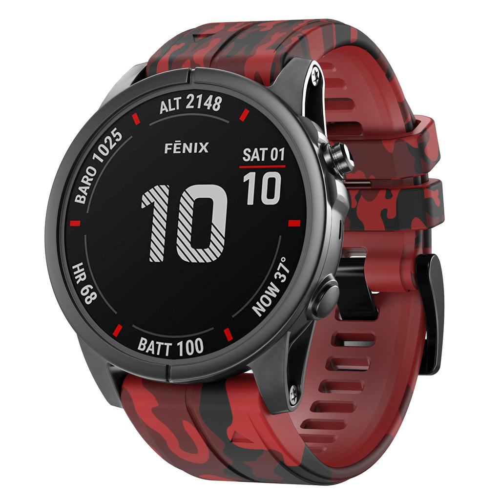Camouflage Breathable Printed Silicone Strap