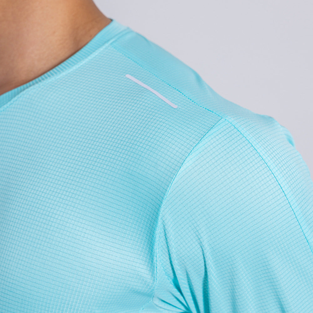 Solid Color Running Fitness Sports Quick-drying Top Men