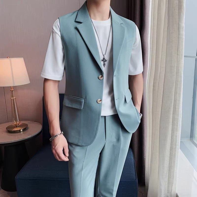 High Sense Business Lightly Mature All-matching Slim Fit Vest