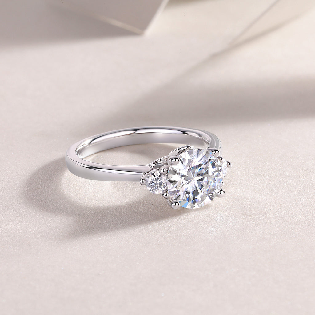 1Starry Night Brilliance - A Fashionable And Luxurious Jewelry Piece Set With 2-carat Moissan Diamond S925 Sterling Silver And Platinum-plated Diamond Prohibit TikTok sales