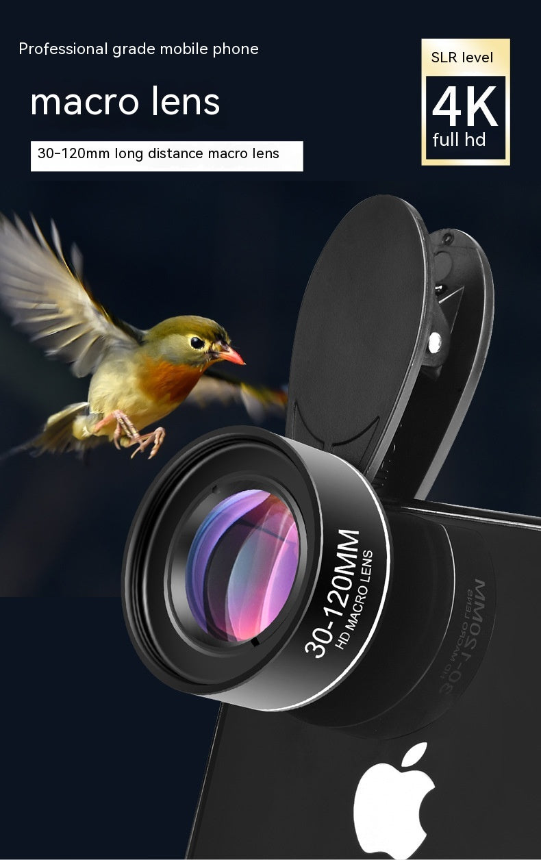 30-120mm Long-distance Mobile Phone Rear Macro Lens