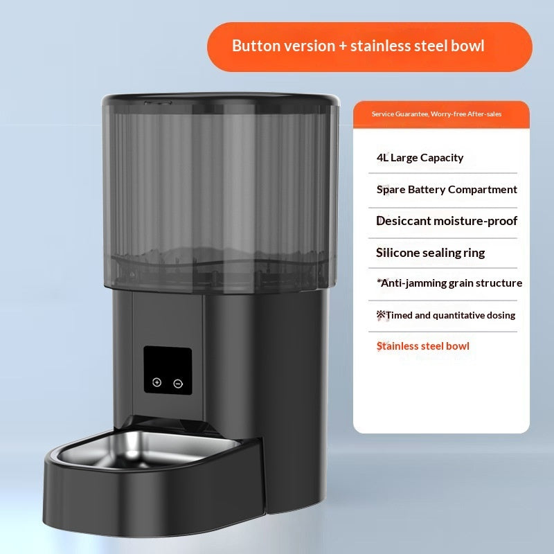 Automatic Pet Feeder With Anti-jamming Feature For Food