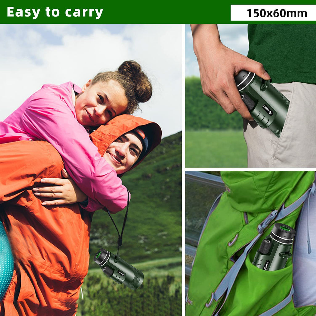 Mobile Phone Camera 40x60 Green Monocular HD