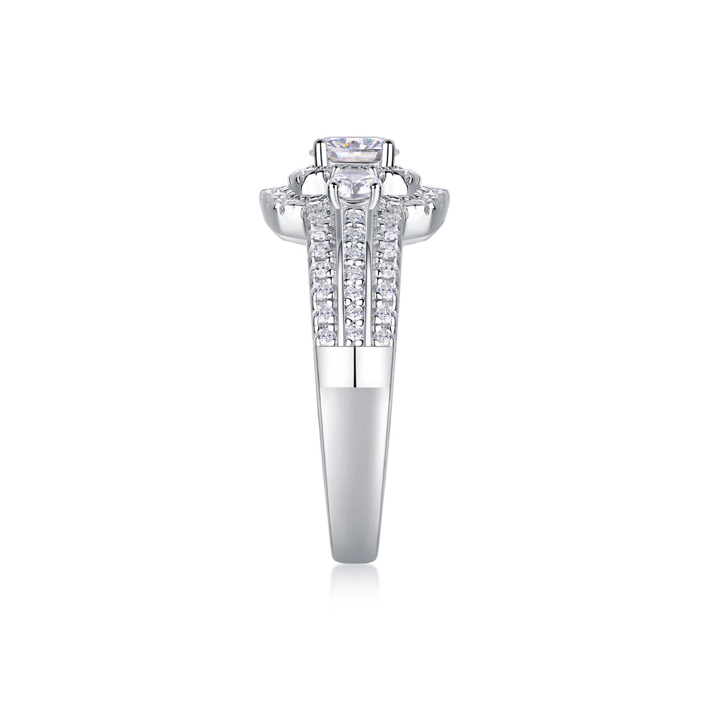 1Afternoon In The Gobi - A Fashionable And Luxurious Jewelry Piece Set With Half-carat Moissan Diamond S925 Sterling Silver And Platinum-plated Diamond Prohibit TikTok sales