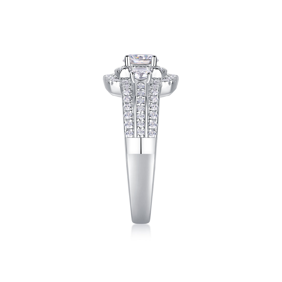 1Afternoon In The Gobi - A Fashionable And Luxurious Jewelry Piece Set With Half-carat Moissan Diamond S925 Sterling Silver And Platinum-plated Diamond Prohibit TikTok sales