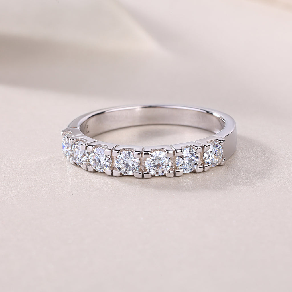 1LUCKY 7- A Fashionable And Luxurious Jewelry Piece Set With One-tenth Moissan Diamond, S925 Sterling Silver And Platinum-plated Diamond Prohibit TikTok sales