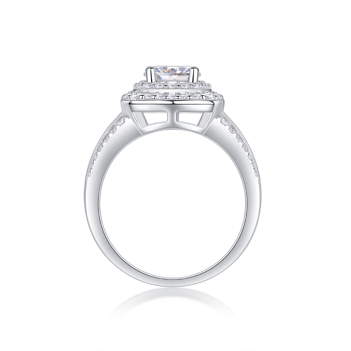 1Starry Sky Crown - A Fashionable Jewelry Ring Set With 1-carat Moissan Diamond S925 Sterling Silver And Platinum-plated Diamond Prohibit TikTok sales