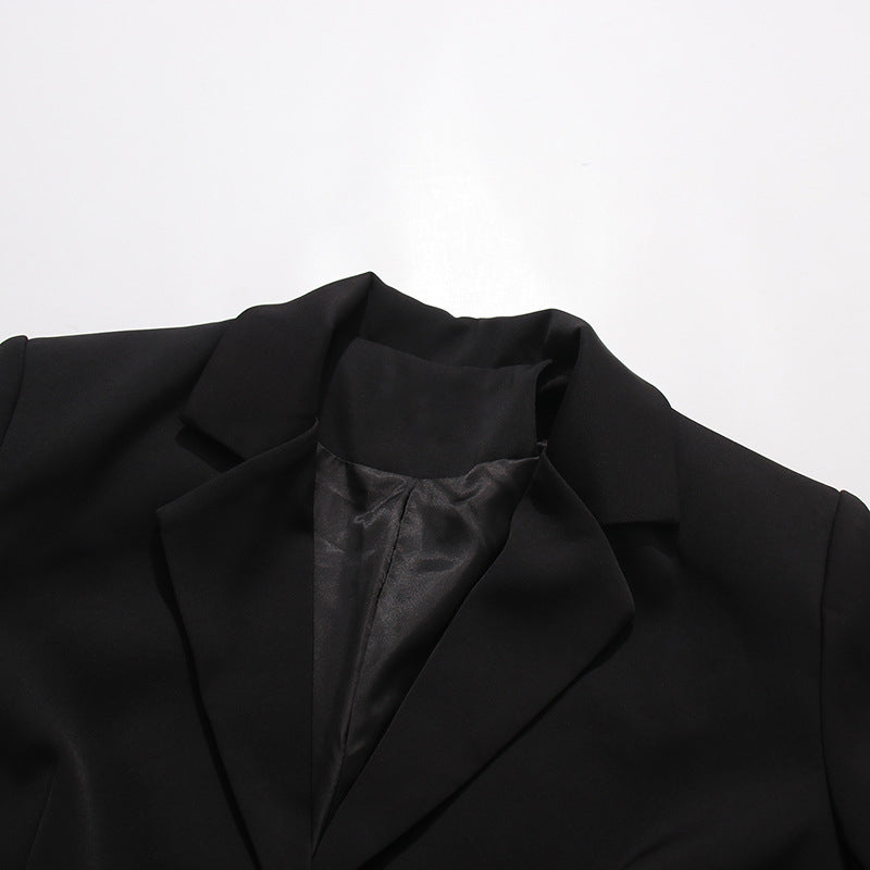 Elegant Three-dimensional Floral Loose-fitting Blazers
