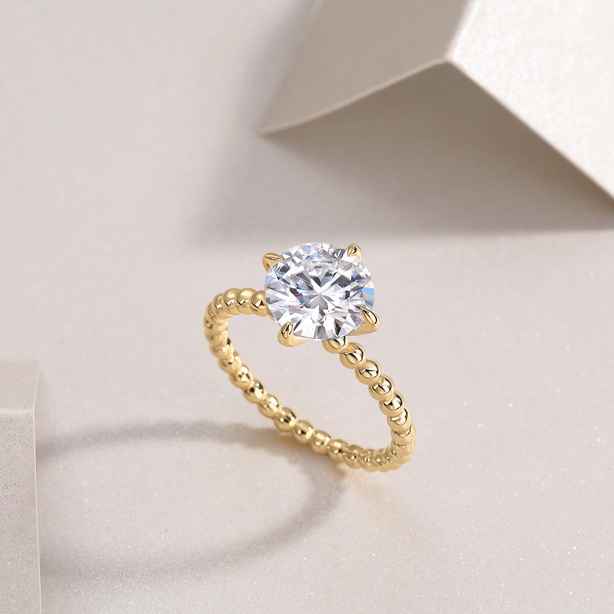 1Forget-me-not - A Fashionable And Luxurious Jewelry Piece Set With 3-carat Moissanite S925 Sterling Silver And Gold-plated Diamond Prohibit TikTok sales