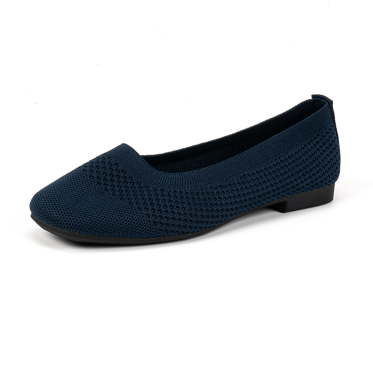 Large Size Flying Woven Women's Shoes Shallow Mouth Mesh Breathable