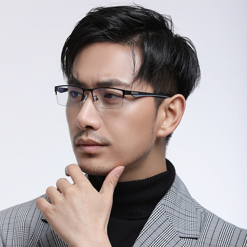 Color-Changing Blue-Light-Blocking Glasses Mens Plain Glasses