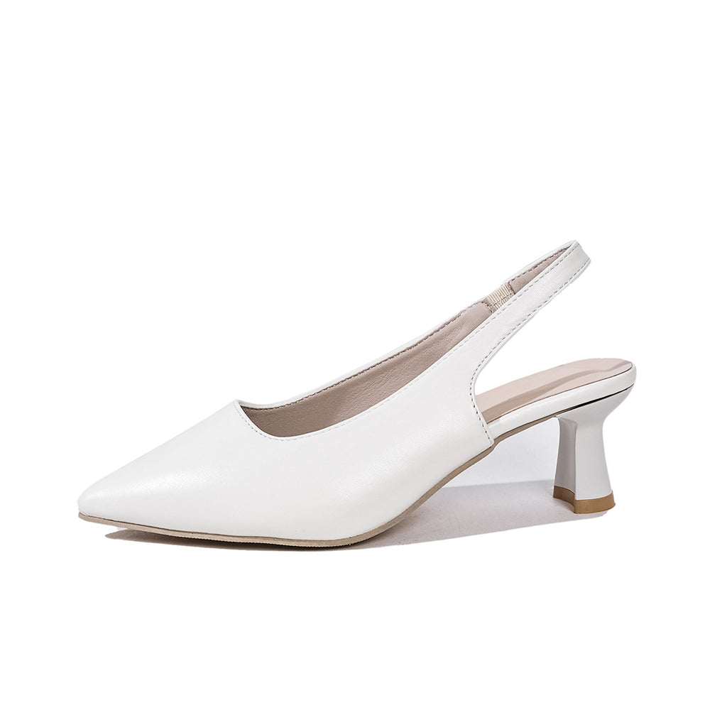 Pointed Toe Sandals Women's Mid Heel