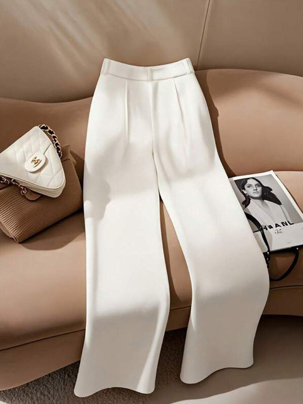 Loose Drooping High-grade Narrow Women's Wide-leg Pants
