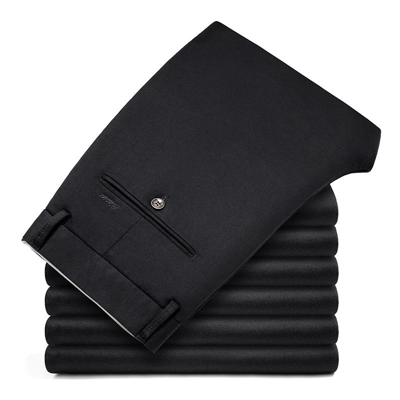 Spring and autumn trousers men's casual business loose straight