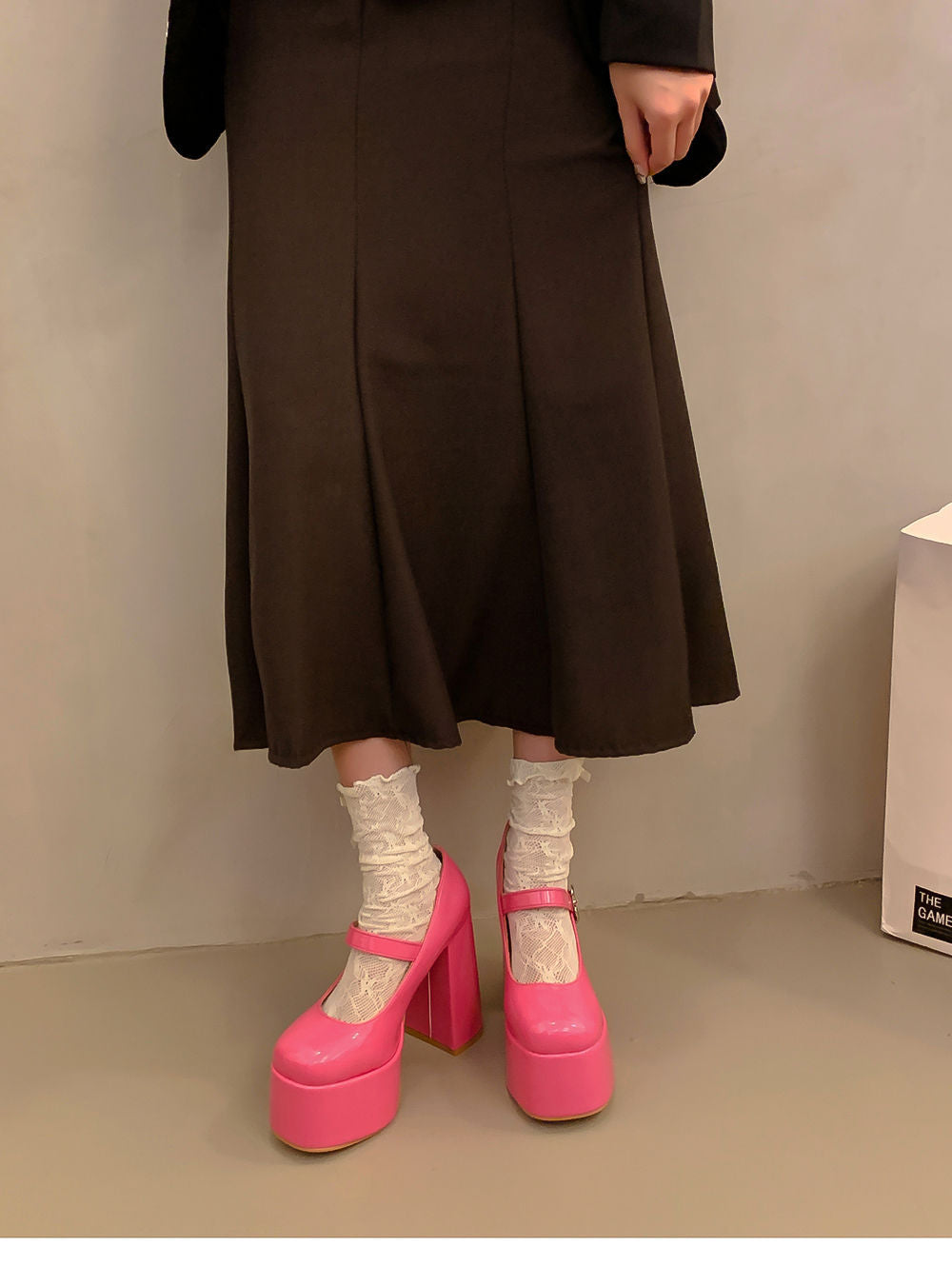 Waterproof Platform Thick Heel Thick Bottom Main Mary Jane Shoes