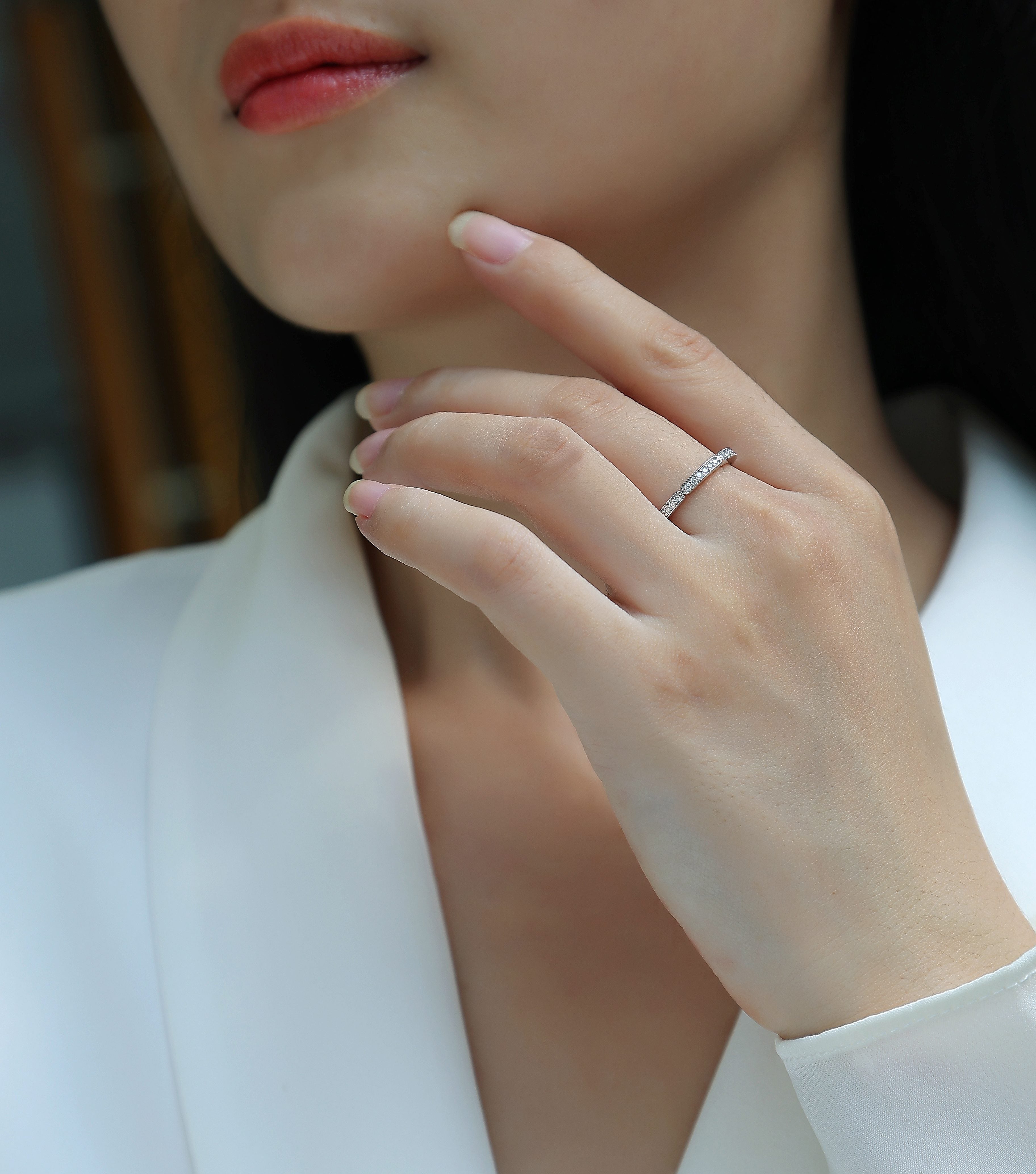 1Youth - A Fashionable And Luxurious Jewelry Accessory Set With Moissanite S925 Sterling Silver And Platinum-plated Diamond Prohibit TikTok sales