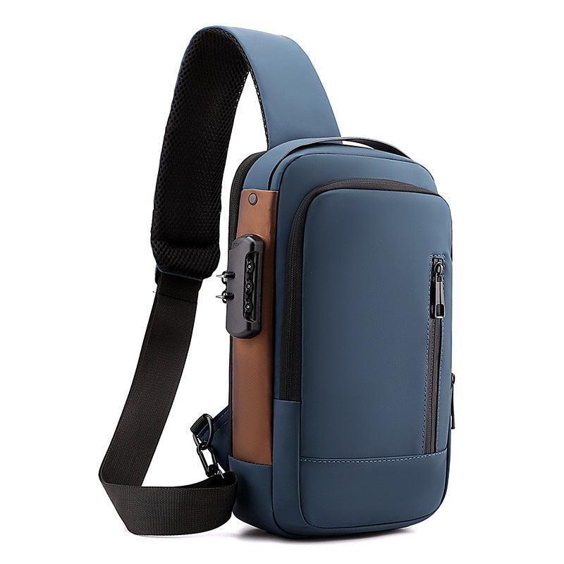 Anti-Theft Motorcycle Chest Bag Men's Casual Crossbody Outdoor