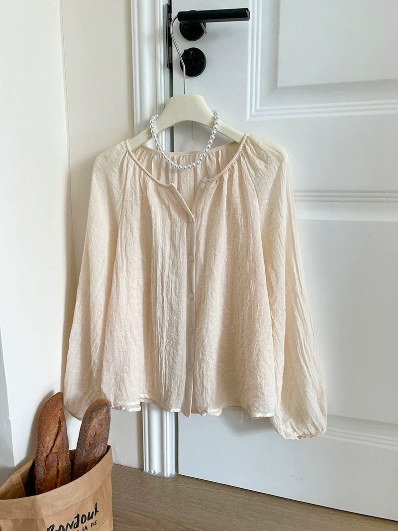 Summer Cotton-Linen Sun-Protective Shirt For Women