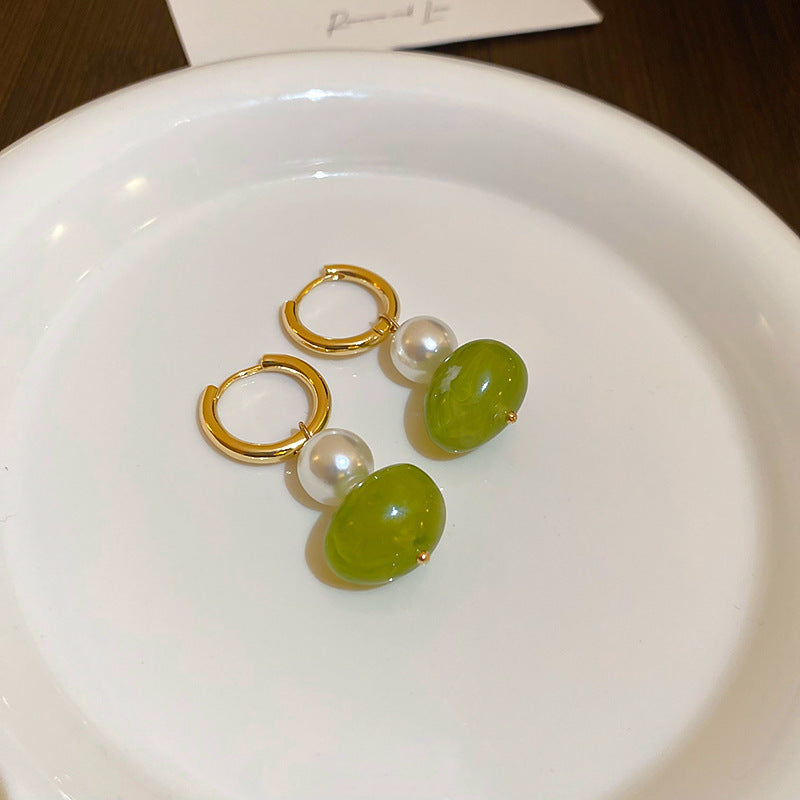 Retro Irregular Geometric Round Earrings