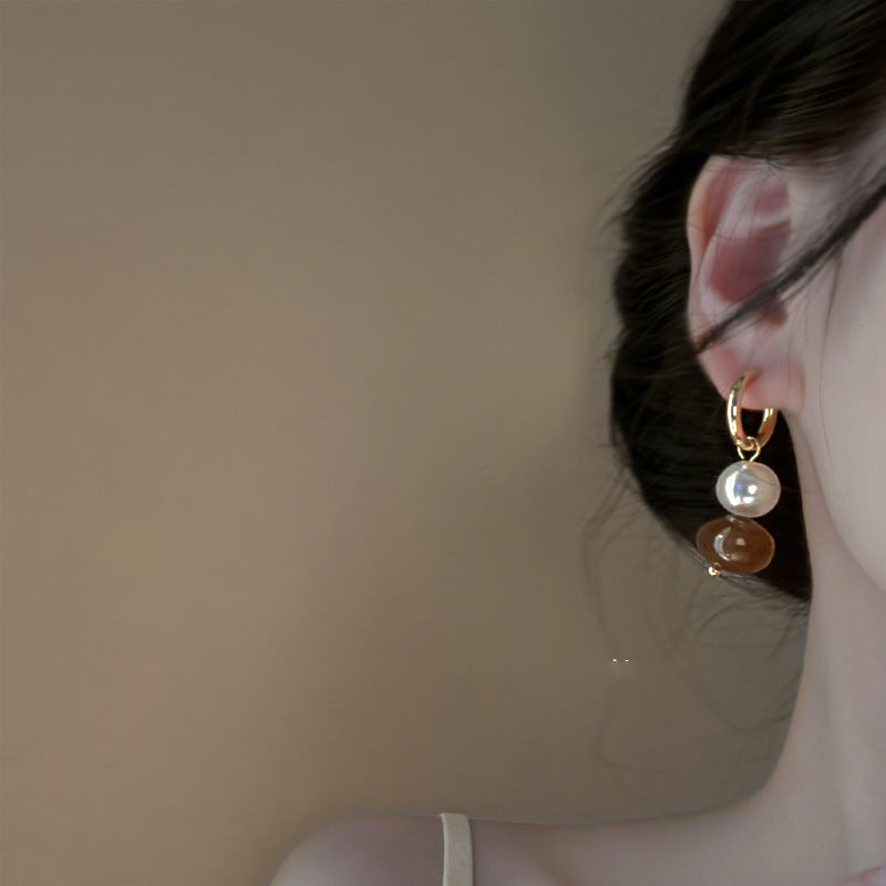 Retro Irregular Geometric Round Earrings