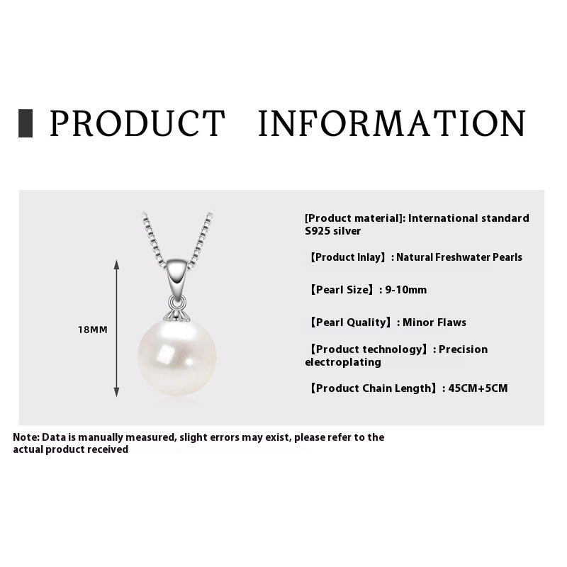 Small Light Bulb Necklace S925 Sterling Silver Simple And Versatile Single