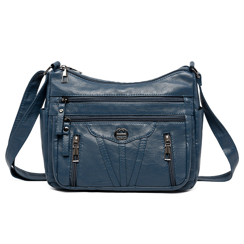 Large Capacity Fashion New Ladies Soft Leather Backpack Bag