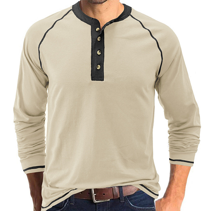 European And American Men's Long-sleeved T-shirt Amazon Foreign Trade Outdoor Bottoming Shirt Speed