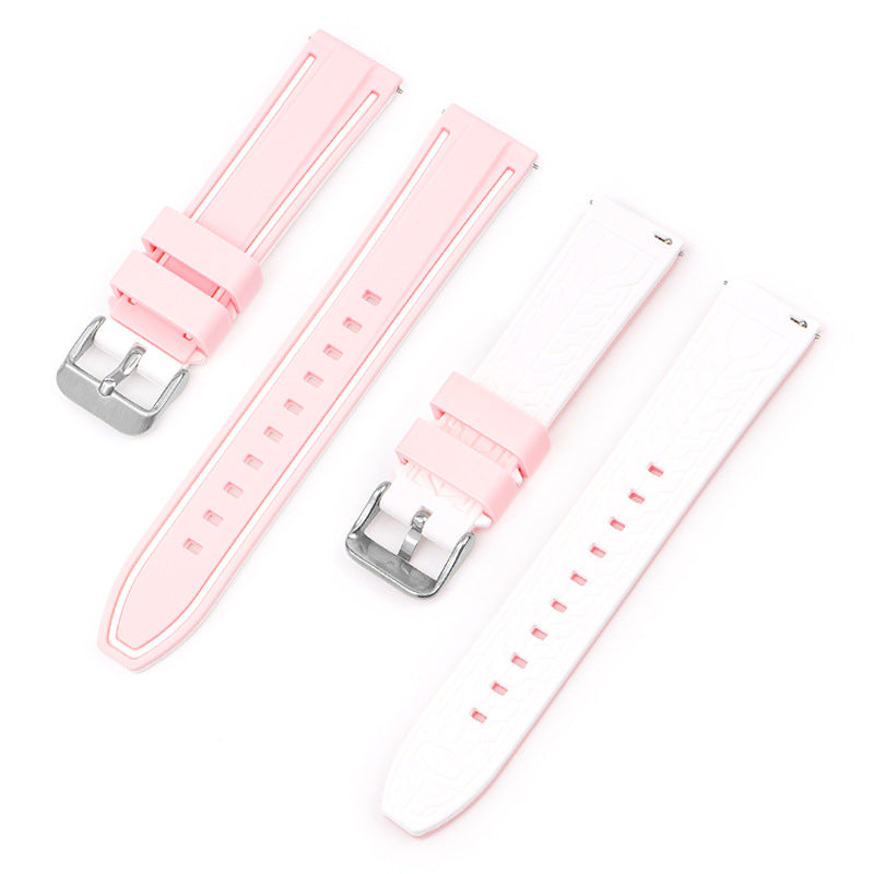 All-match 20mm Mercury Moon Two-color Silicone Strap