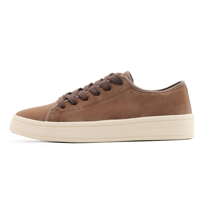 Breathable Matte Leather Versatile Sports Casual Shoes