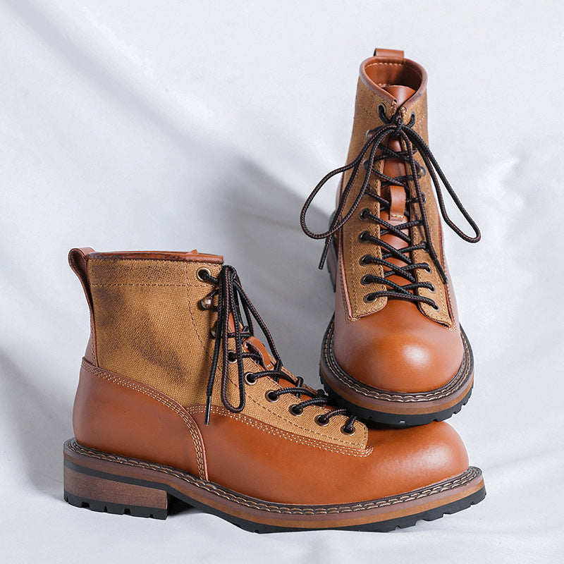 Martin Boots Men's Tooling Platform Leather Boots