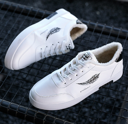 Plush Thick Board Shoes Casual Versatile Student Men's Cotton Shoes