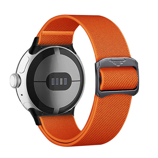 Watch Nylon Watchband Stretch Knitted Belt Cattle Head Buckle