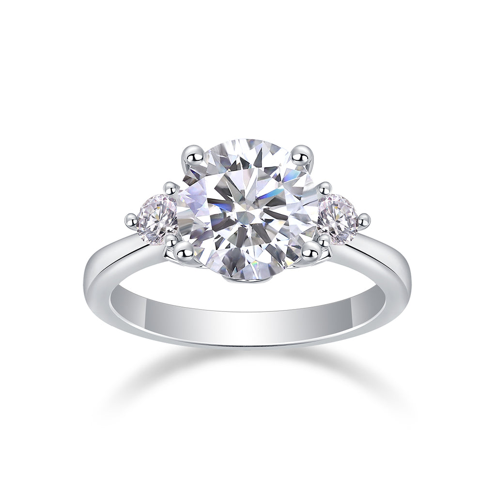 1Starry Night Brilliance - A Fashionable And Luxurious Jewelry Piece Set With 2-carat Moissan Diamond S925 Sterling Silver And Platinum-plated Diamond Prohibit TikTok sales