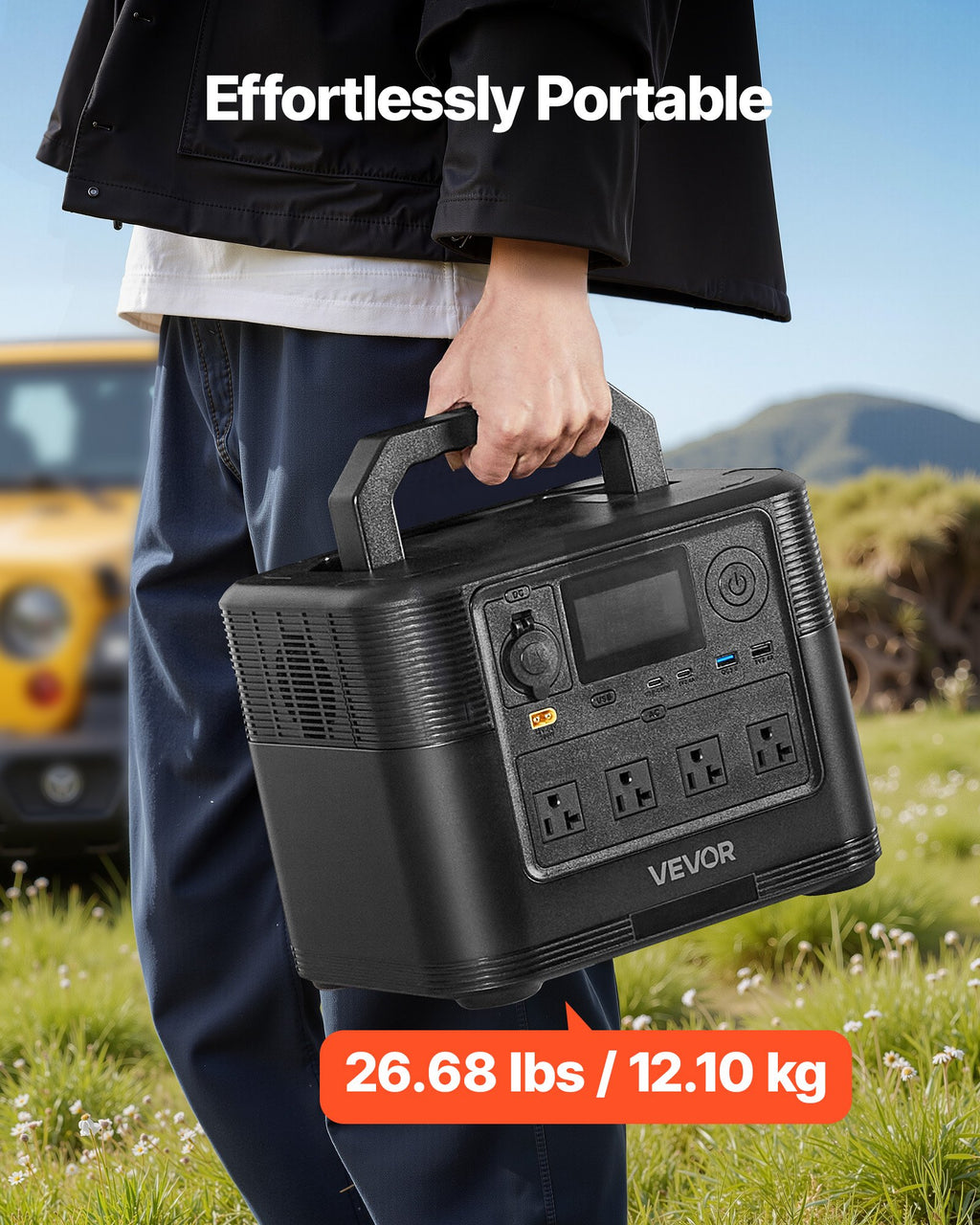 Portable Power Station, 1800W Solar Generator Power Station, 1008Wh LiFePO4 Battery Backup With 9 Output Ports For For Home Emergency, Outdoor Camping, RV Travel (Solar Panel NOT Included)