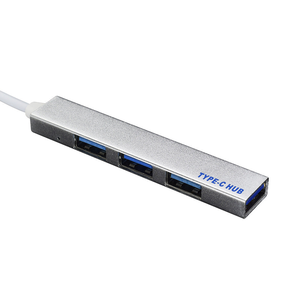 Notebook Type-C HUB 4-port USB Deconcentrator Aluminum Alloy Multi-port USB HUB Typec Docking Station