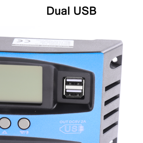 16.7X8.4X6.6 12V 24V Solar Panel Battery Regulator Charge Controller MPPT Auto Tracking