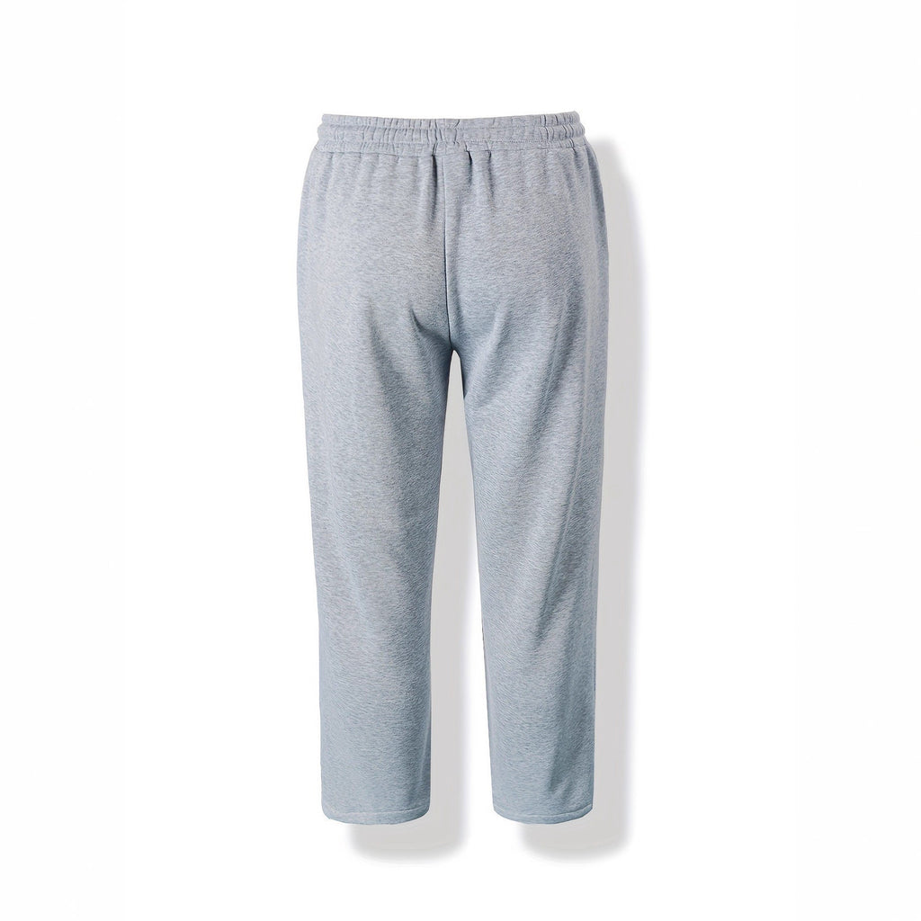 Autumn And Winter Loose Straight Drooping Pants Mid-waisted Figure Flattering Sports Style