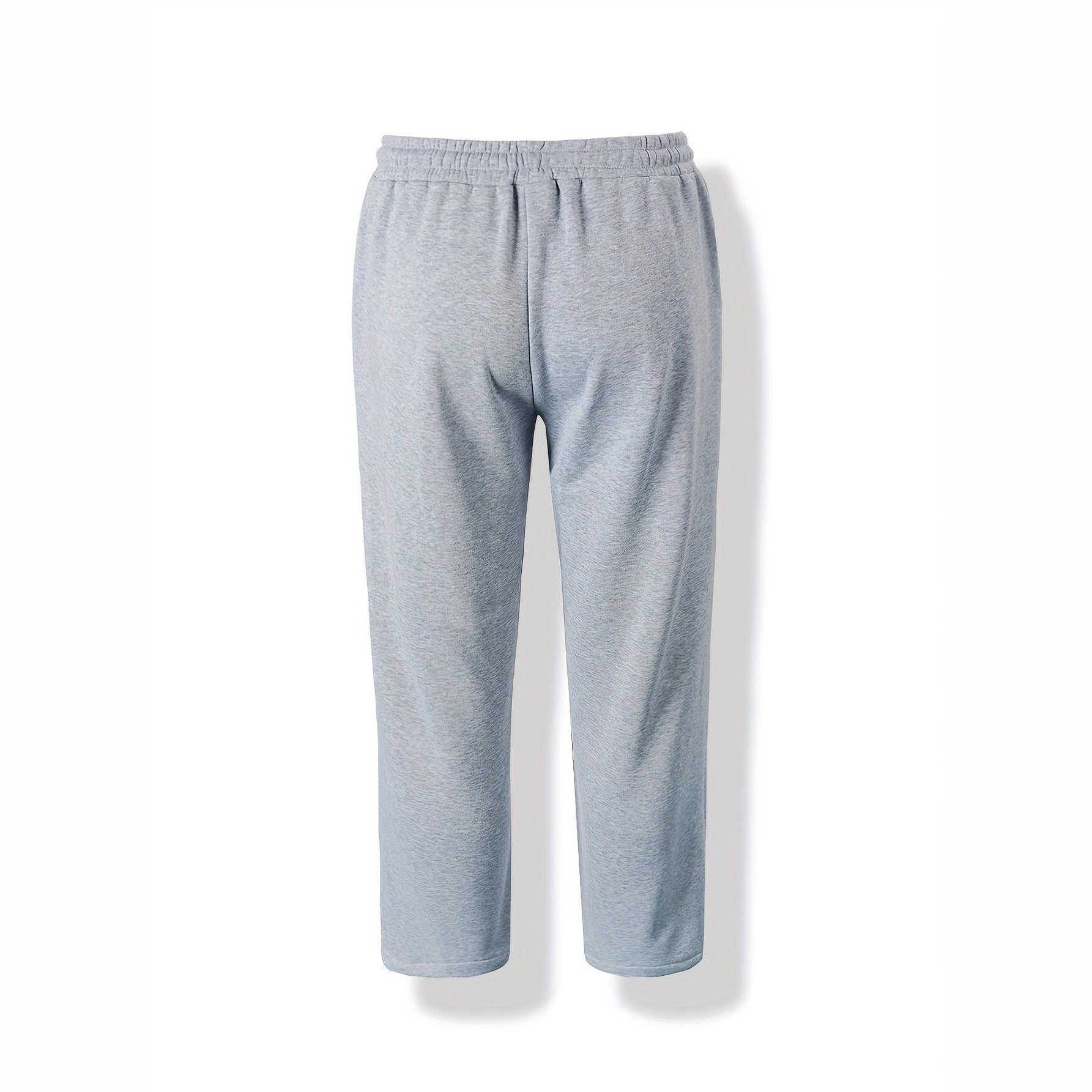 Autumn And Winter Loose Straight Drooping Pants Mid-waisted Figure Flattering Sports Style